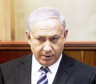 رئيس الوزراء الإسرائيلي بنيامين نتنياهو في القدس يوم  أمس الاحد.