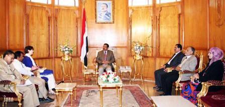 اللجنة الفنية لمشروع الدعم الانتخابي الدولي  تلتقي رئيس اللجنة العليا للانتخابات