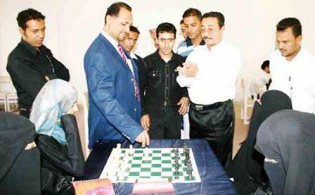 من بطولة الشطرنج في جامعة الحديدة