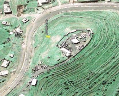 رسم يبين موقع مشروع الغاز