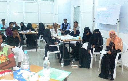 من فعاليات الدورة التدريبية في مهارات  تنفيذ حملات التوعية