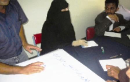 من فعاليات اختتام الدورة التدريبية الخاصة بمثقفي الأقران