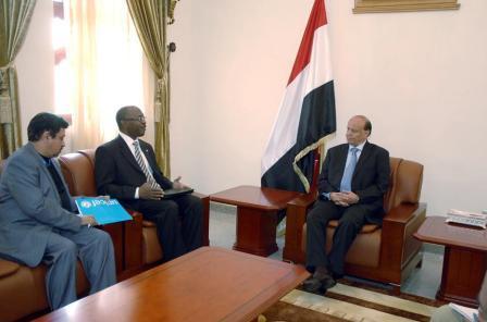 نائب الرئيس لدى استقباله ممثل منظمة الأمم المتحدة للطفولة أمس