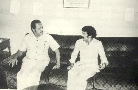 الرئيسان علي عبدالله صالح وعلي ناصر محمد في تعز 1980م
