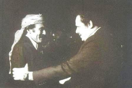 الرئيس علي عبدالله صالح يستقبل  الرئيس علي ناصر محمد  في صنعاء 1985م