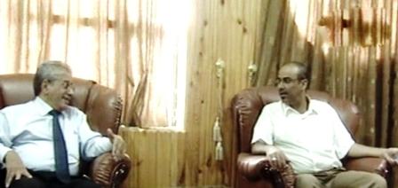 لقاء د. يحيى الشعيبي مع محافظ أبين م.أحمد الميسري لمعالجة قضايا الأراضي