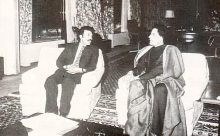 الرئيس علي عبدالله صالح والعقيد معمر القذافي في طرابلس