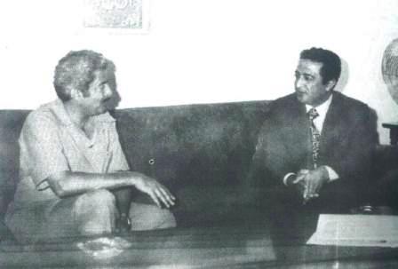 الرئيسان إبراهيم الحمدي وسالم ربيع علي في صنعاء  عام 1977م