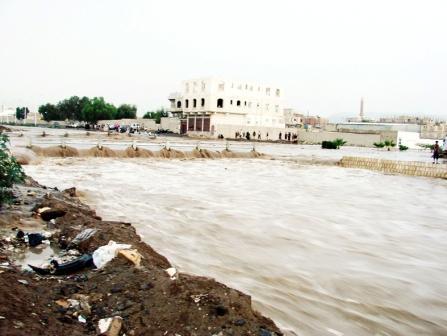 من أضرار السيول في أمانة العاصمة