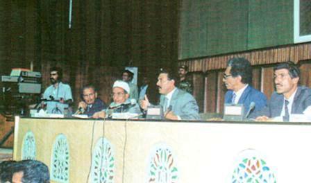 الرئيس علي عبدالله صالح في اجتماع مجلس الشورى بصنعاء في 1990/5/21م