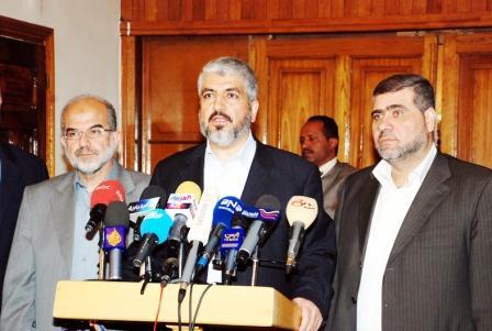 خالد مشعل في المؤتمر الصحفي أمس