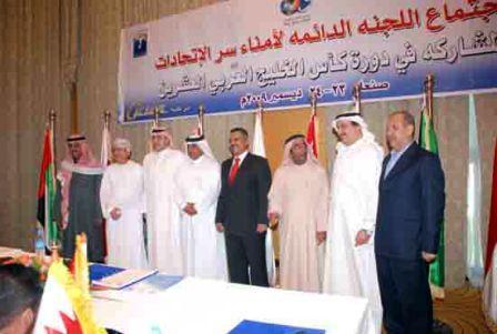 امناء سر الاتحادات الخليجية اثناء زيارتهم السابقة لليمن