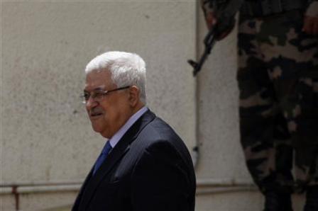 الرئيس الفلسطيني محمود عباس في رام الله يوم