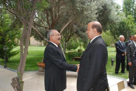 رئيس الجمهورية لدى استقباله المهنئين بذكرى السابع عشر من يوليو