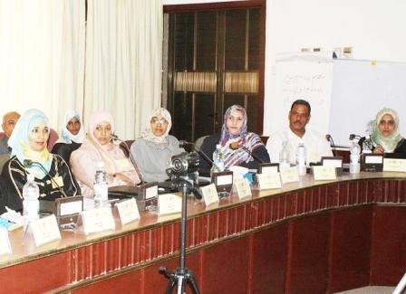 من فعاليات الدورة التدريبية حول مفاهيم النوع الاجتماعي