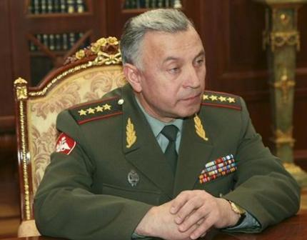 الجنرال نيكولاي ماكاروف رئيس هيئة الاركان العامة للقوات المسلحة الروسية في موسكو