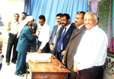 من احتفال التخرج في معهد السعيد