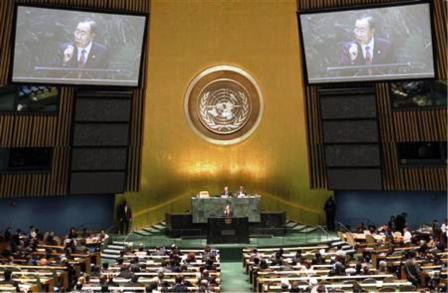 مقر الأمم المتحدة في نيويورك يوم 3 مايو 2010.