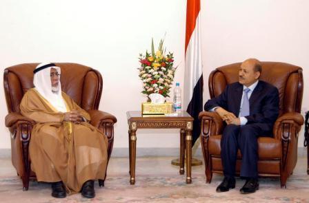 د ، العليمي خلال لقائه الوفد الكويتي أمس