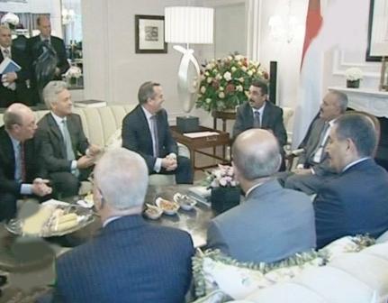 رئيس الجمهورية لدى لقائه عدداً من الوزراء البريطانيين أمس