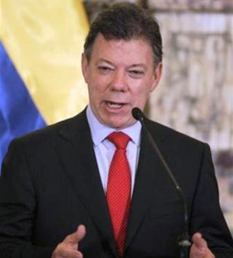 لرئيس الكولومبي خوان مانويل سانتوس