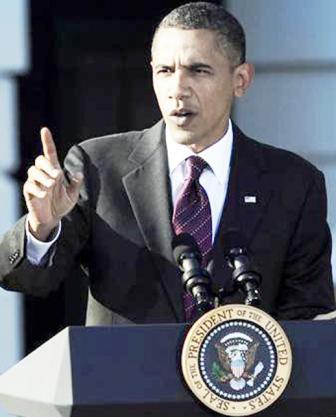 الرئيس الأمريكي باراك أوباما يدلي بتصريحاته في واشنطن