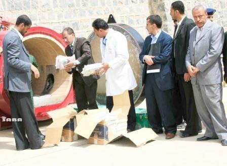 خلال إتلاف كمية المخدرات