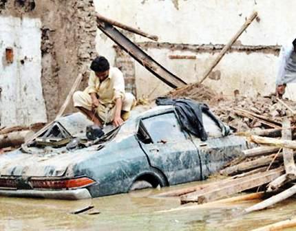 اضرار السيول في باكستان