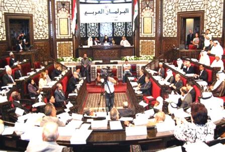 من جلسة البرلمان العربي