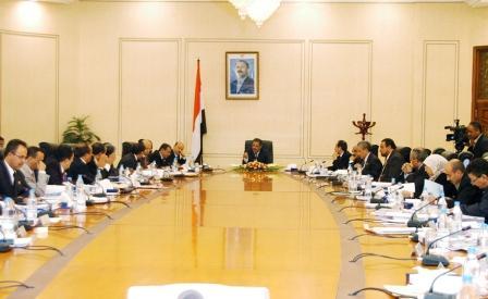 مجلس الوزراء في اجتماعه أمس