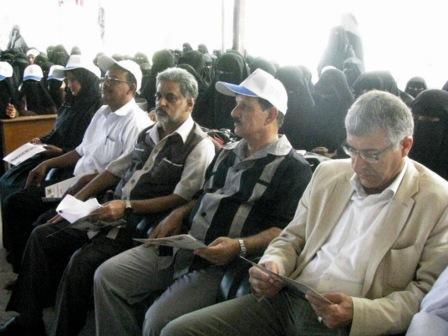 النقيب خلال حضوره الحفل
