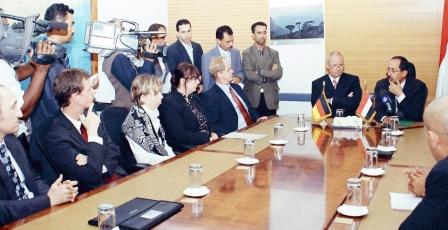 المؤتمر الصحافي بين بلادنا والوفد الألماني