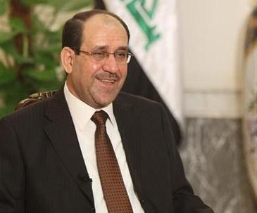 رئيس الوزراء العراقي المنتهية ولايته نوري المالكي .