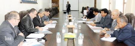 من أعمال الدورة السادسة للجنة الفنية اليمنية السورية المشتركة أمس