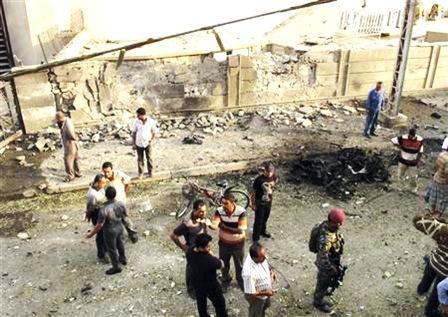 ‎موقع الهجوم على كنيسة النجاة في بغداد في أول نوفمبر 2010
