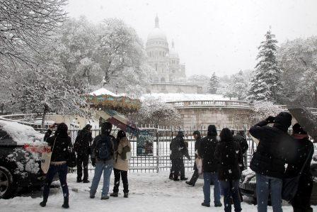 الثلوج تشل الحركة يوم أمس الخميس في غالبية المنطقة الباريسية