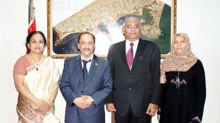 ‎الوفد الهندي يزور المنطقة الحرة
