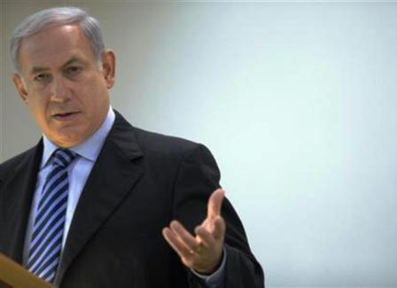 رئيس وزراء إسرائيل بنيامين نتنياهو يدلي بتصريحات صحفية في تل