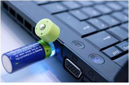 USB لإعادة شحن البطارية