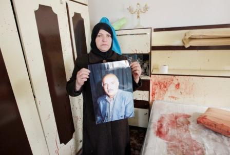 مسرح الجريمة في منزل الشهيد