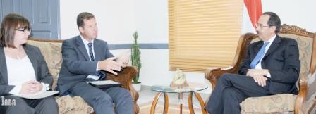 الأرحبي لدى لقائه نائب السفير الألماني