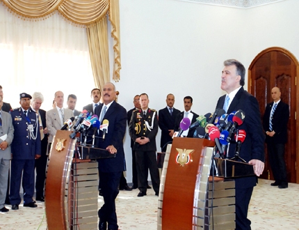 رئيس الجمهورية ونظيره التركي في المؤتمر الصحفي