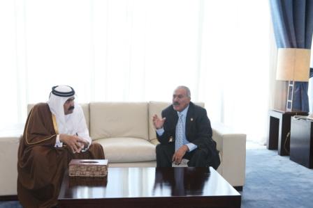 رئبس الجمهورية يلتقي أمير قطر