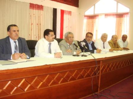 القعطبي خلال ترؤسه اللقاء أمس