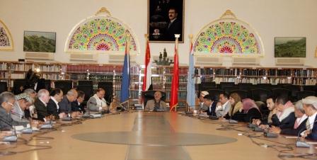 رئيس الجمهورية يرأس اجتماع لقيادة أحزاب التحالف الوطني أمس