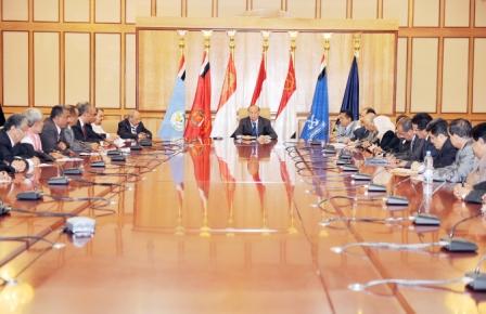 نائب الرئيس يترأس الاجتماع المشترك للجنة العامة للمؤتمر والحكومة