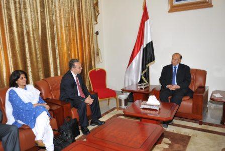 .. وخلال استقباله المستشار الخاص للأمين العام للأمم المتحدة