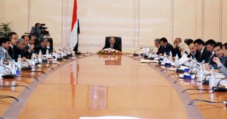 مجلس الوزراء في اجتماعه أمس