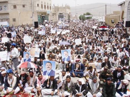 مسيرات جماهيرية في محافظة عمران