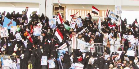 مهرجان نسائي ابتهاجا بتعافي الرئيس